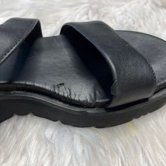 Croft & Barrow St. Catherine Strappy Flat Sandals Black Size 6.5 - Picture 3 of 7